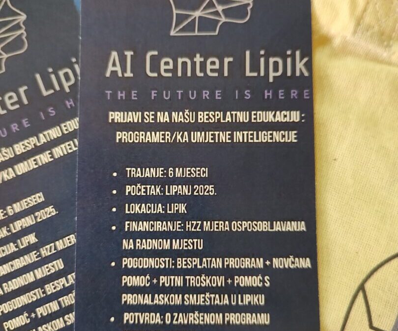 Predstavljanje besplatne edukacije Programer/ka umjetne inteligencije
