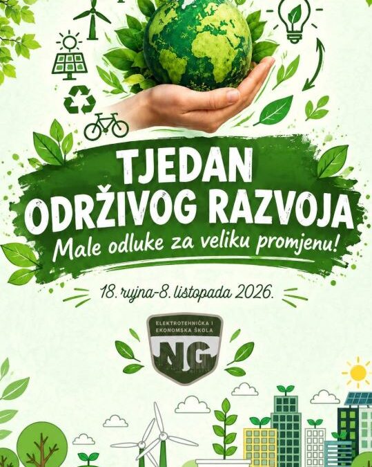 Tjedan održivog razvoja u Elektrotehničkoj i ekonomskoj školi Nova Gradiška